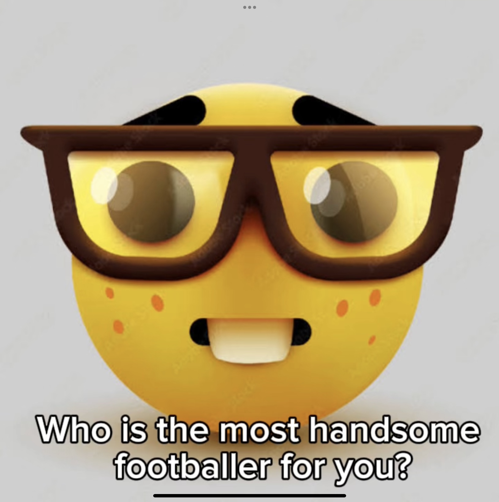 The most handsome footballer