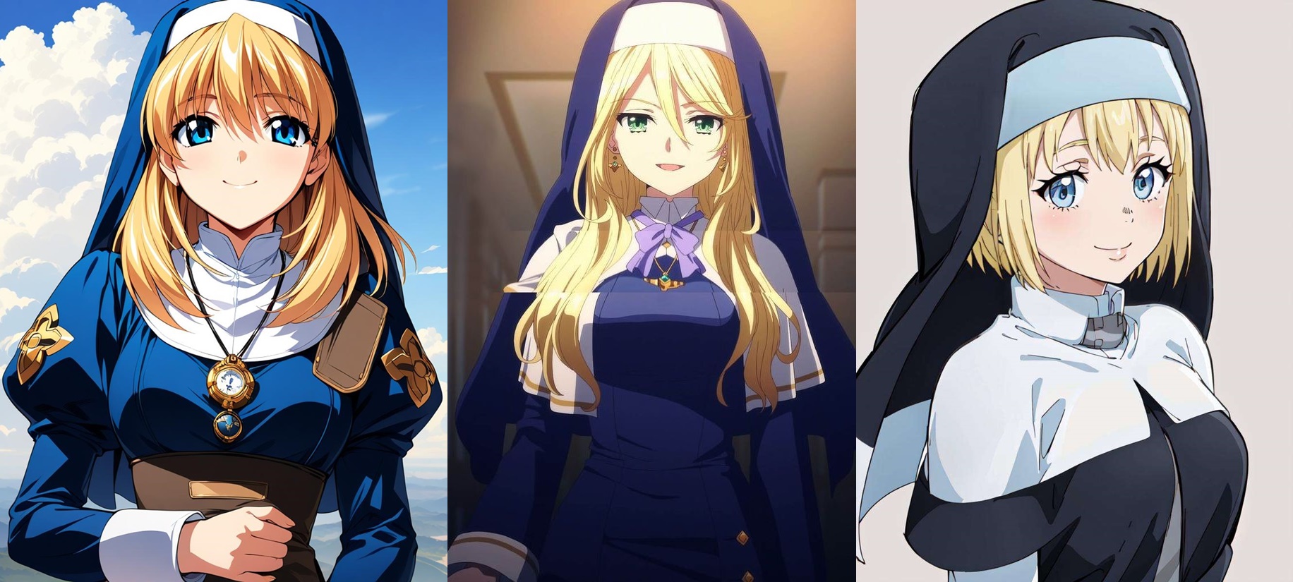 Anime Nun Waifus