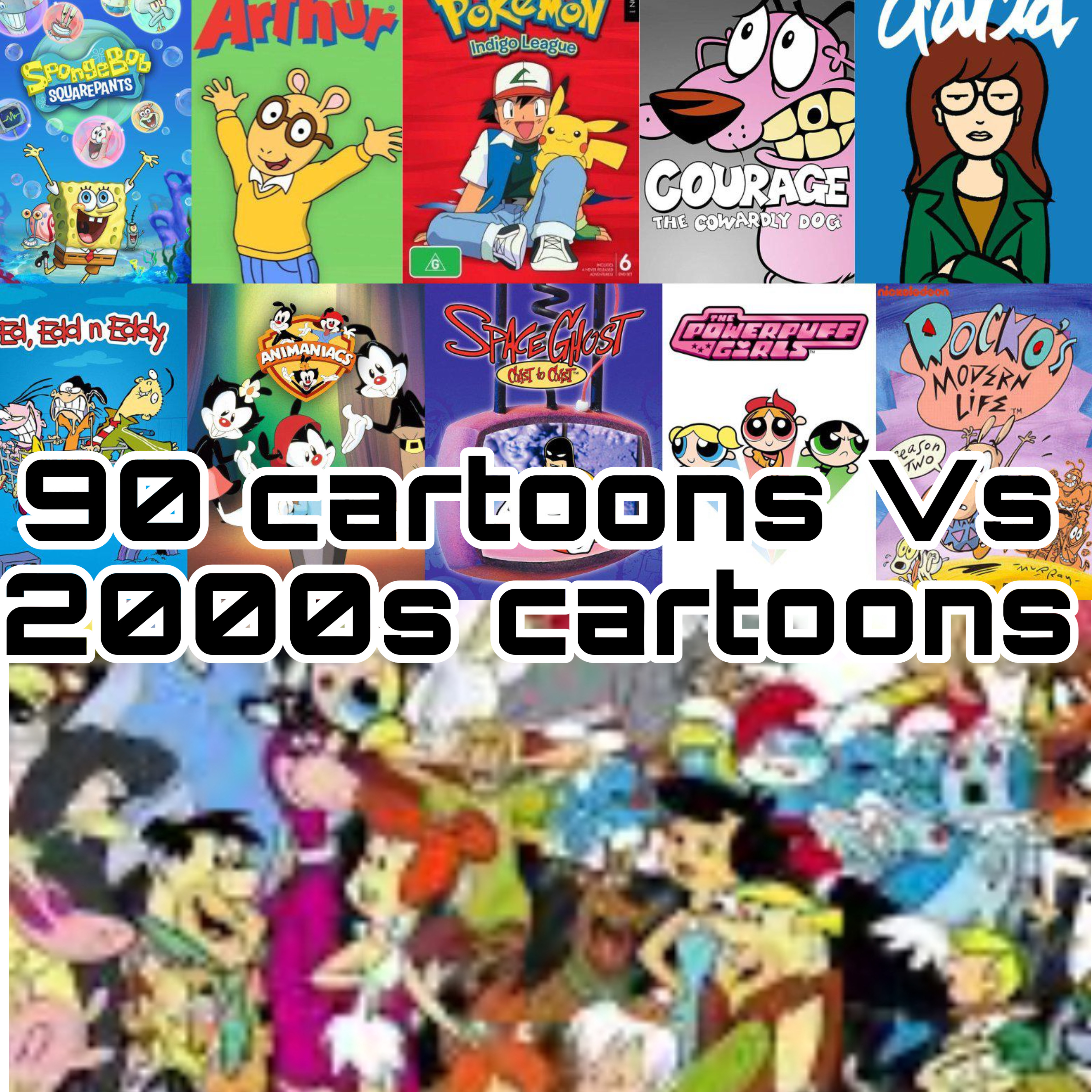 90s cartoons versus 2000 cartoon