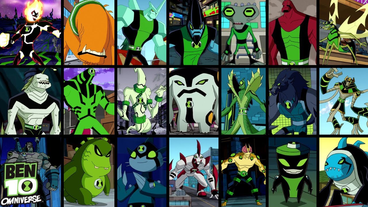 All Ben 10 Omnitrix Alien Design (Prime Universe)