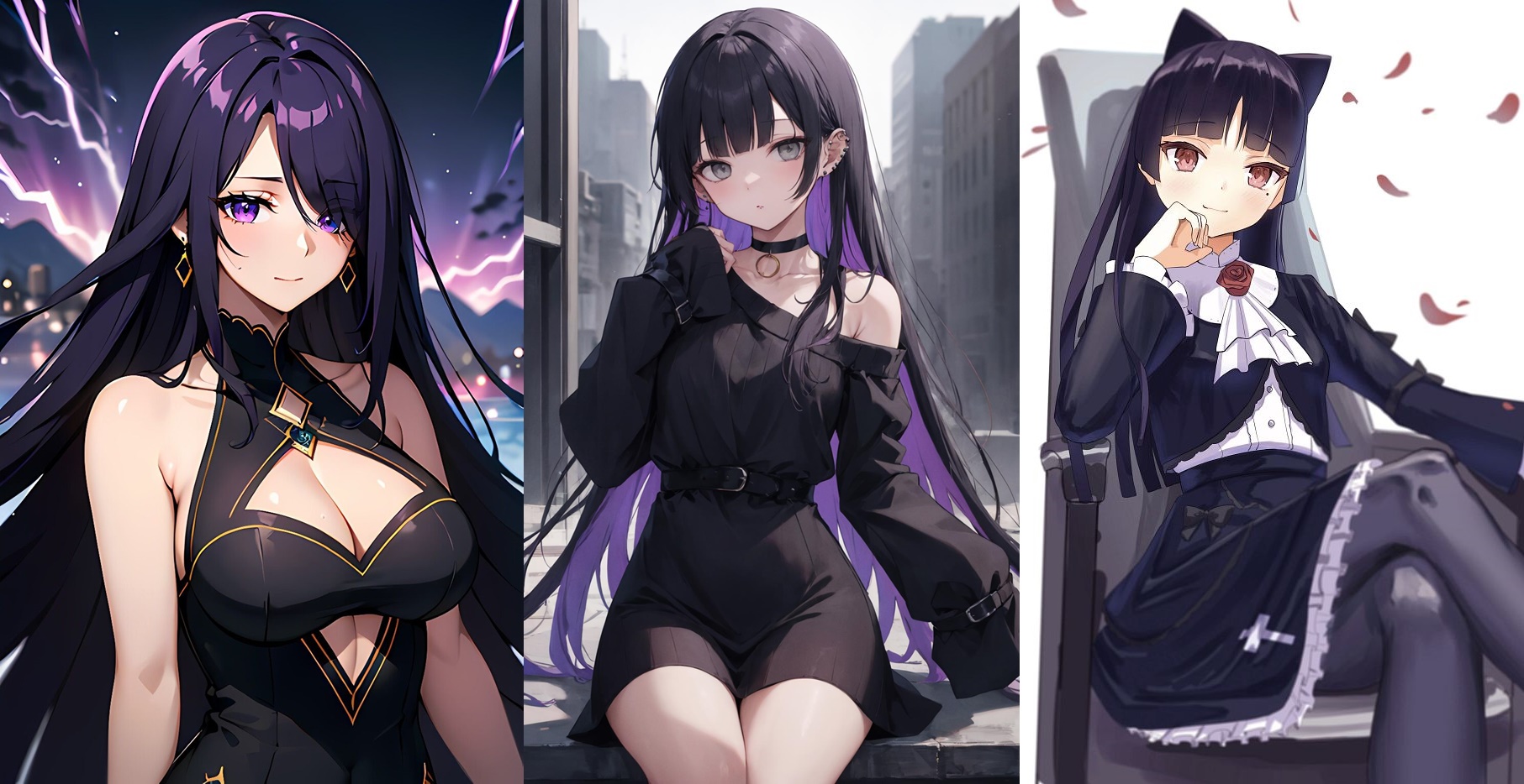 Anime Gothic Waifus