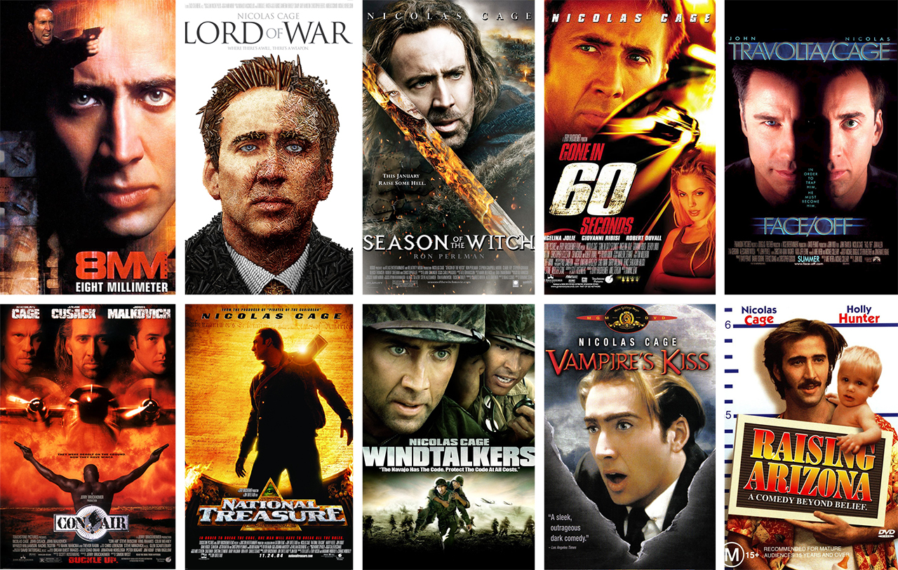 Miglior film con Nicolas cage