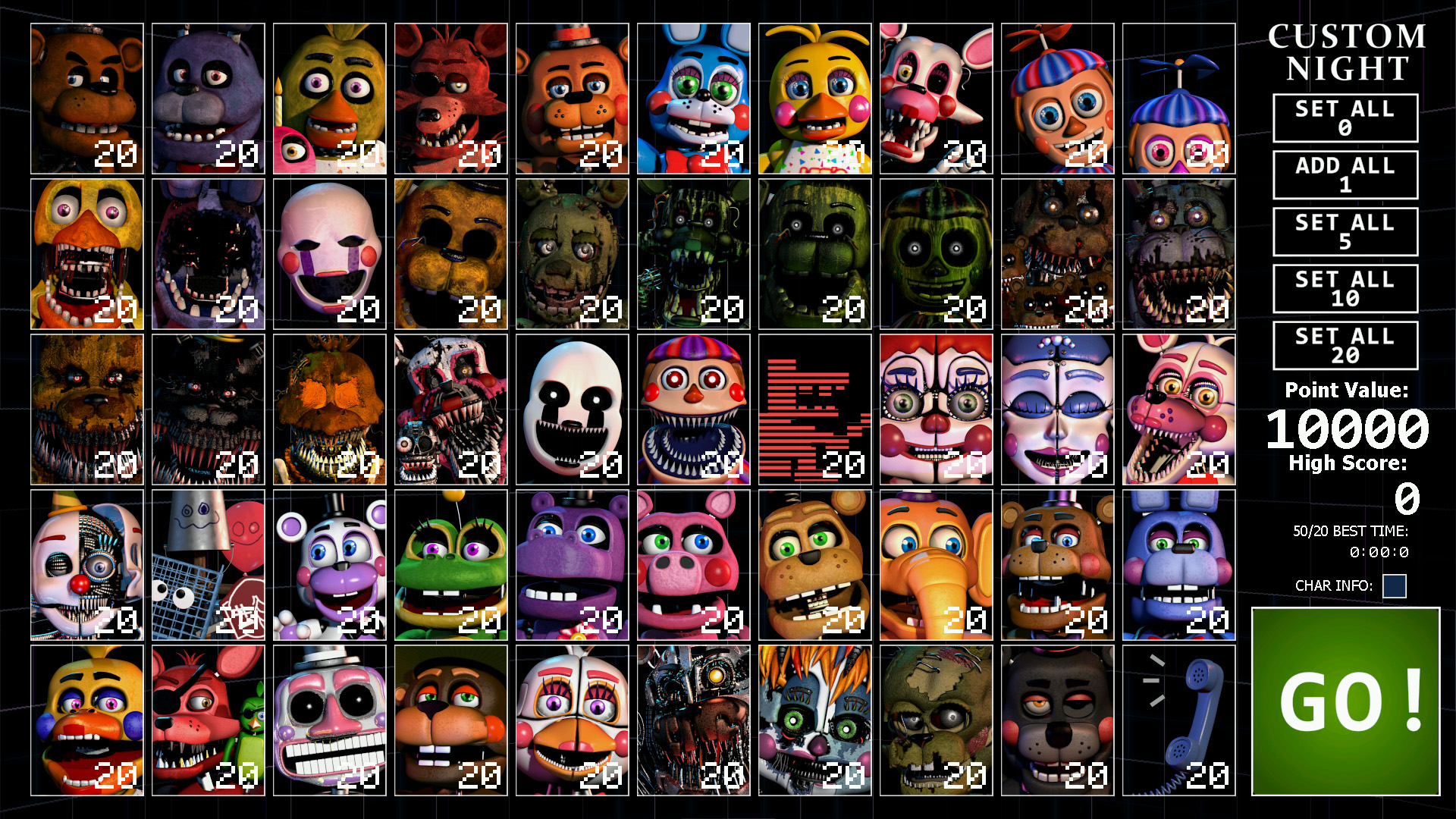 FNAF UCN Animatronics