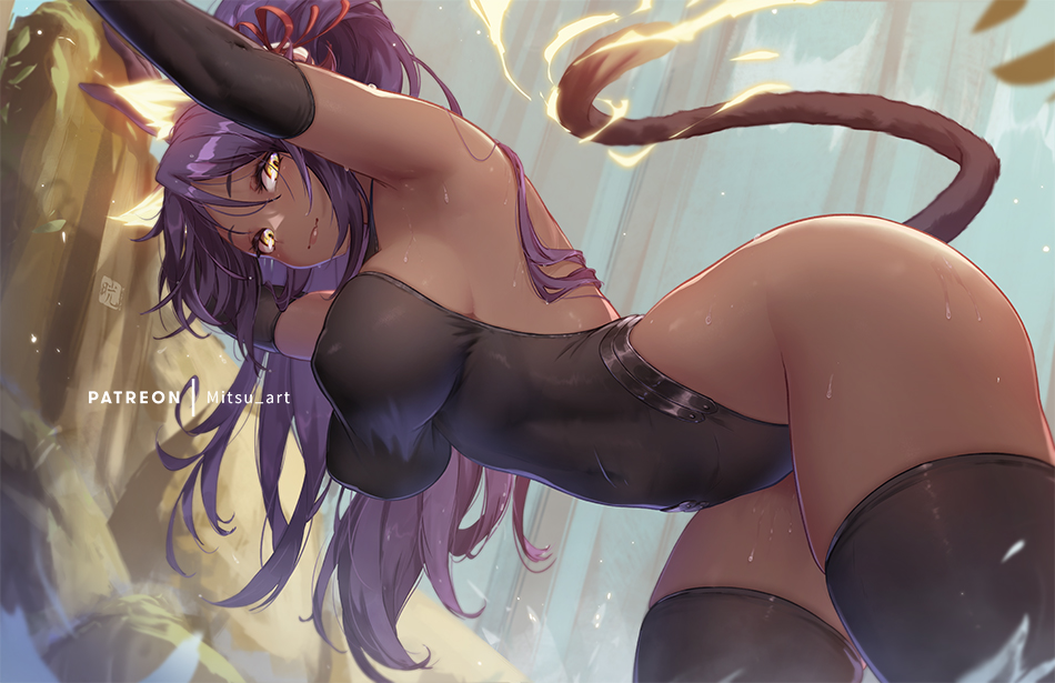 Dark skin anime girl