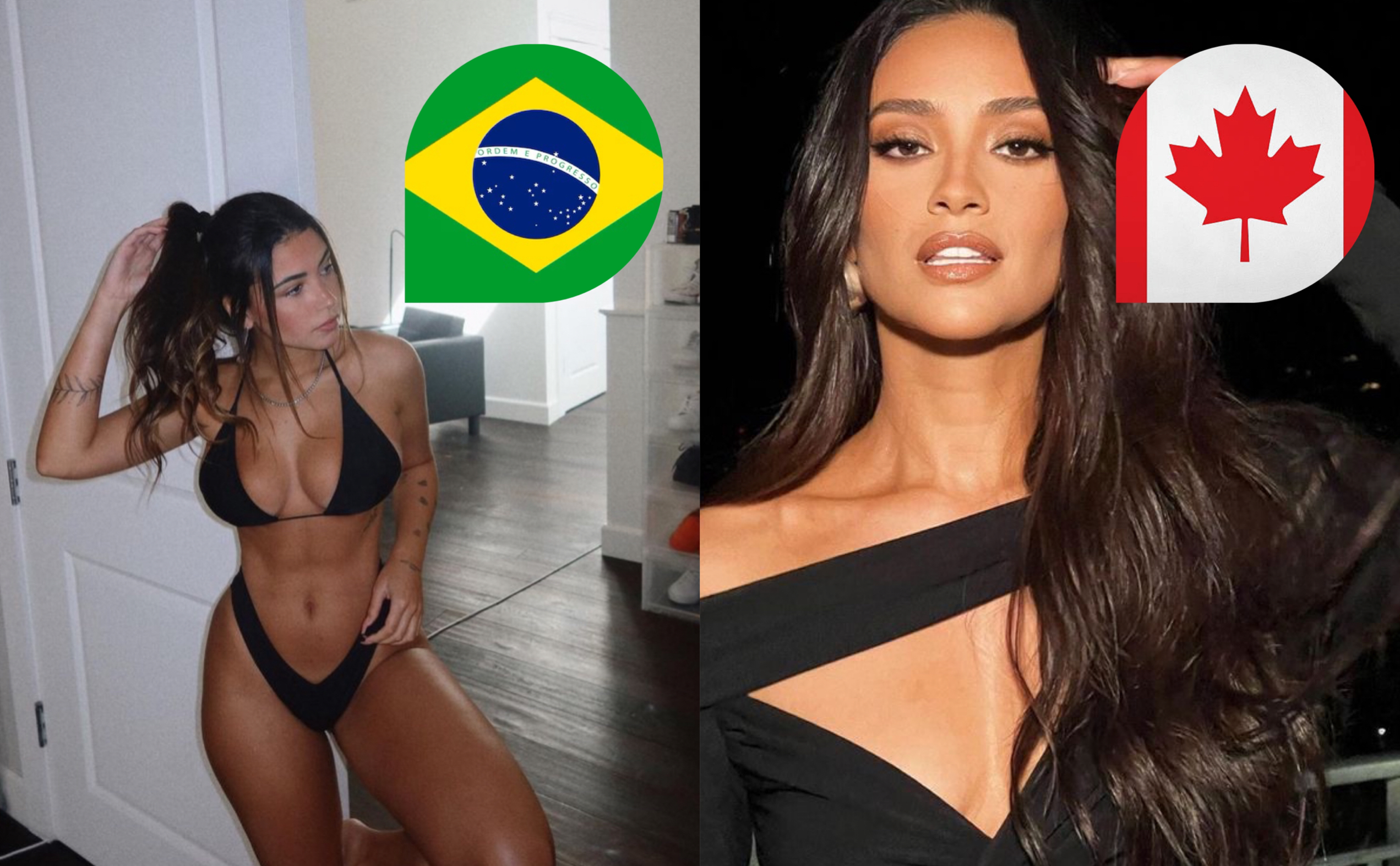 WC Hottest Woman: 🇧🇷 - 🇨🇦 (Semi Final)
