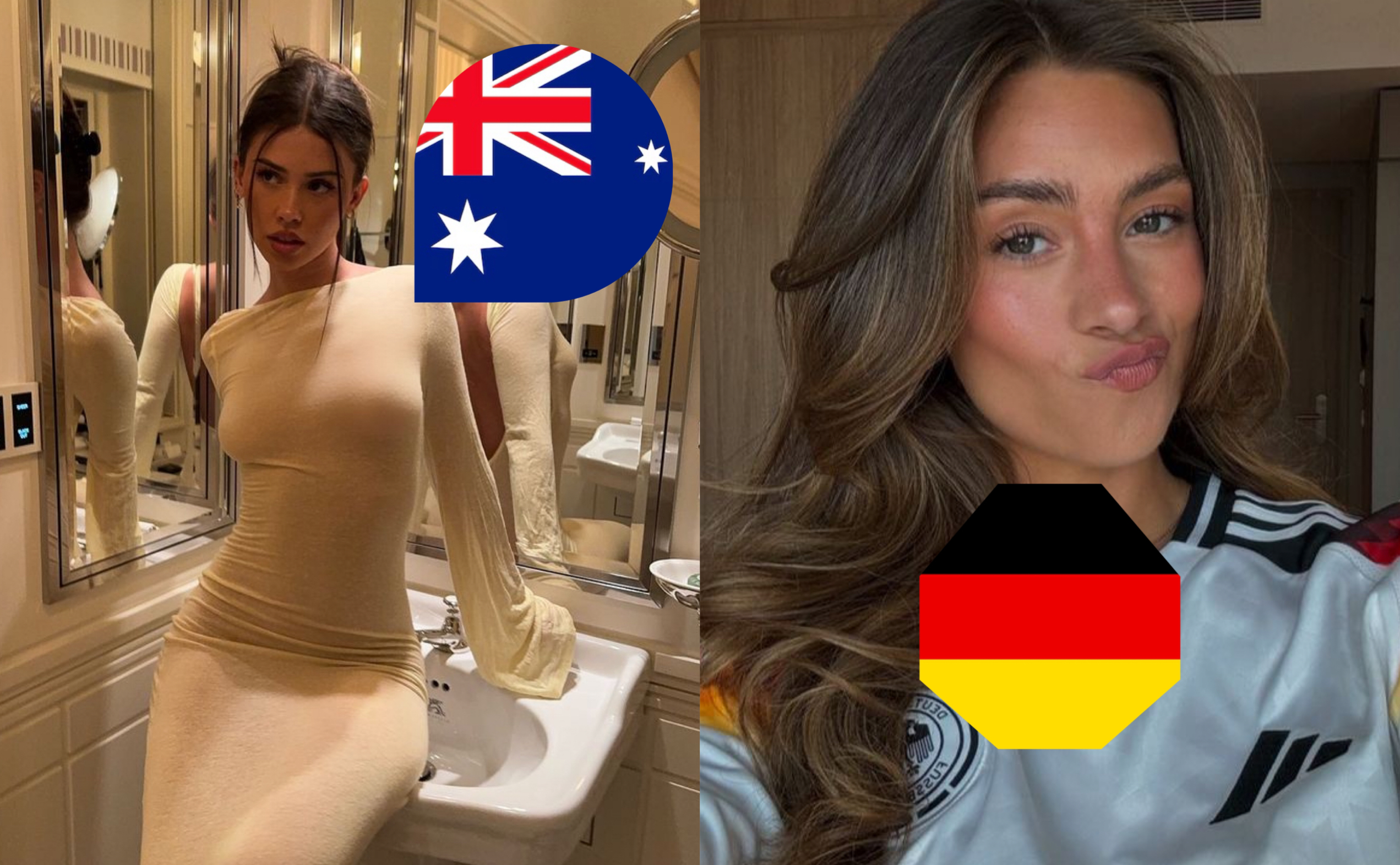 WC Hottest Woman: š¦šŗ - š©šŖ (Round of 16)