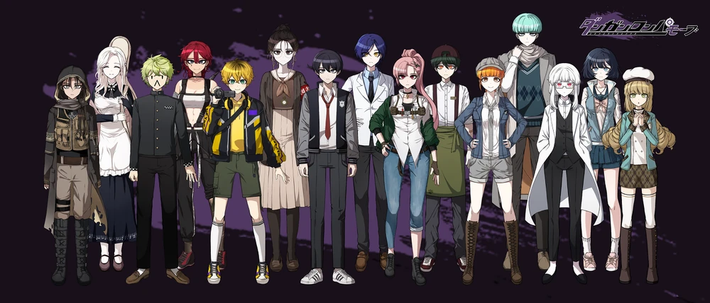 Danganronpa mauve characters