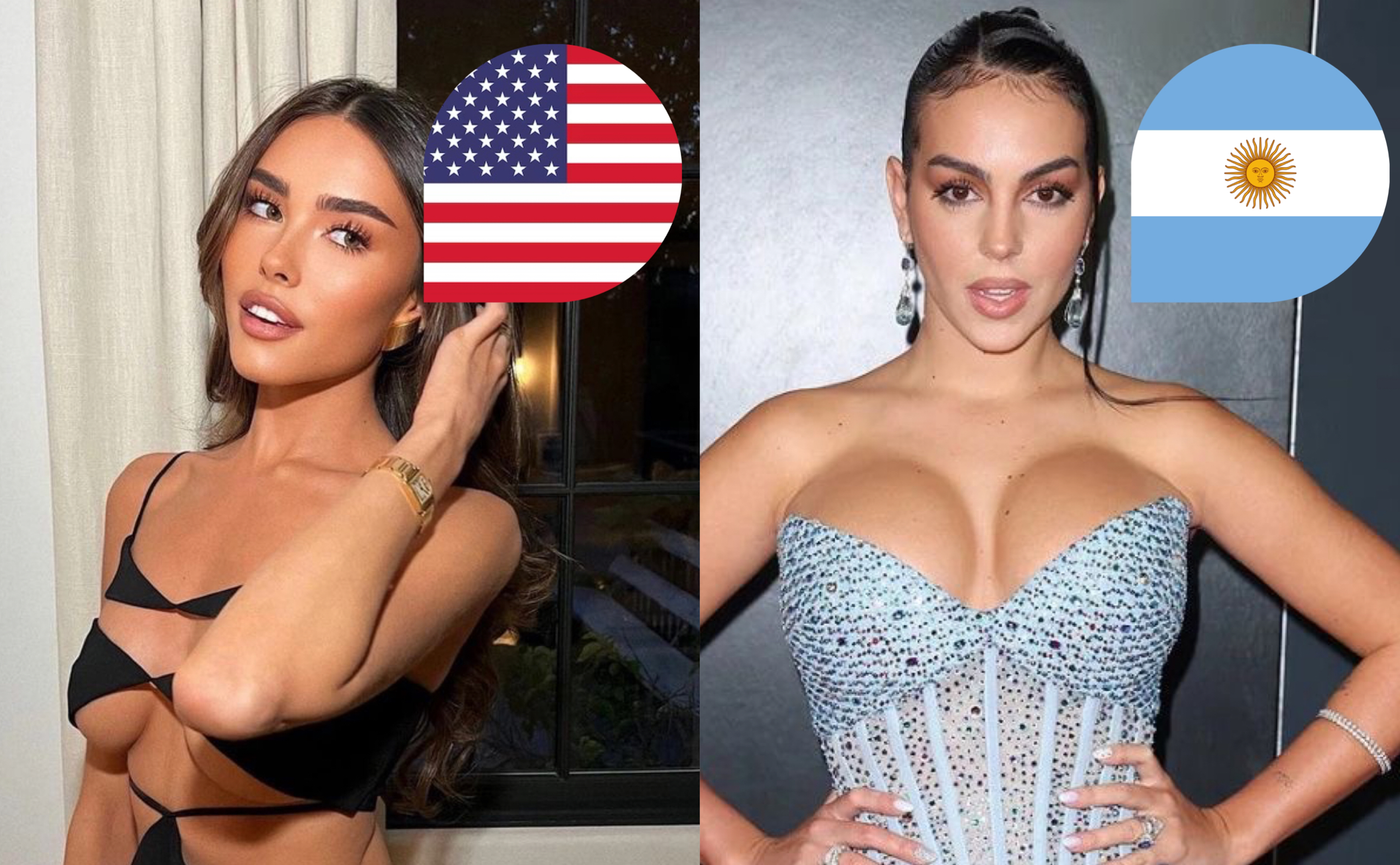 WC Hottest Woman: 🇺🇸 - 🇦🇷 ( Round of 16)