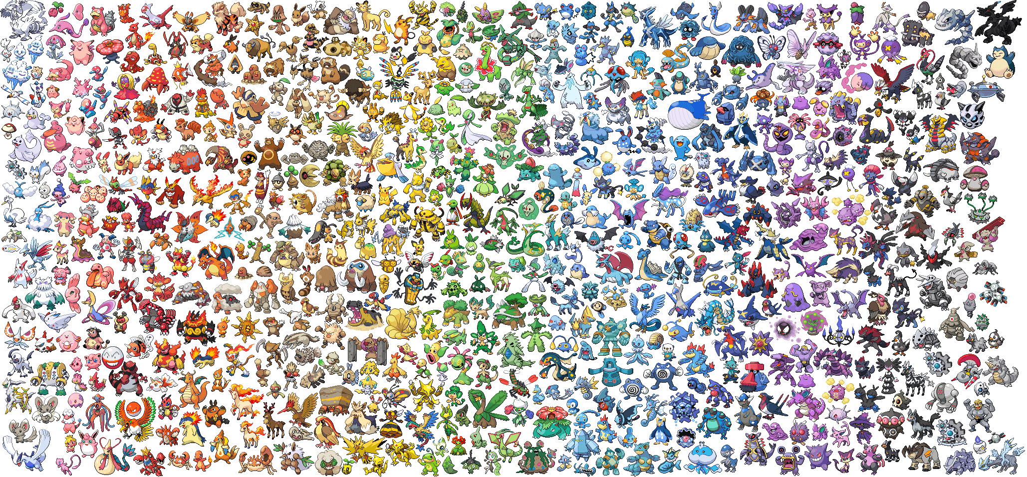 All Pokemon gen 1-9