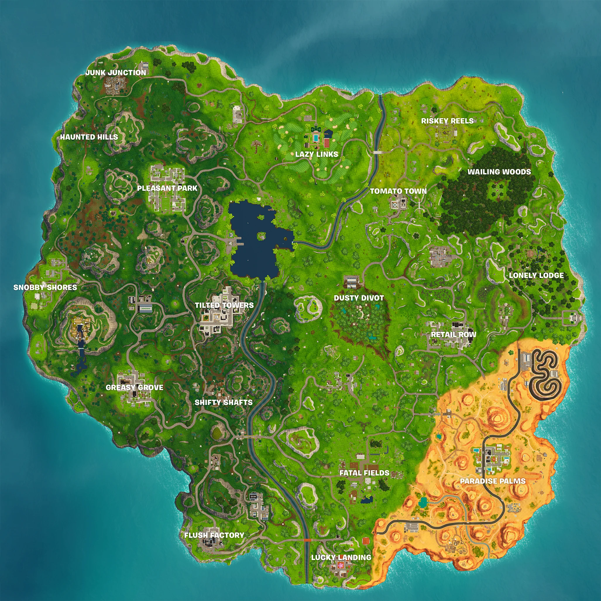 FORTNITE LOCATIONS