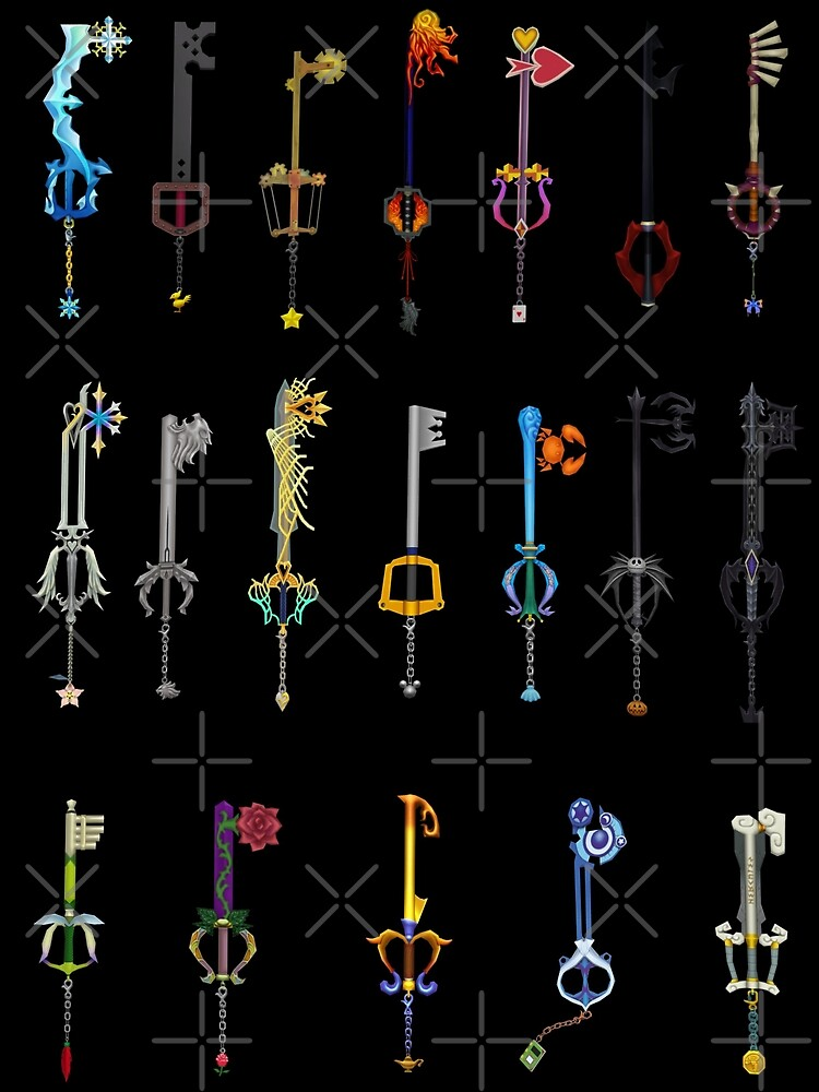 Kingdom Hearts All Keyblades