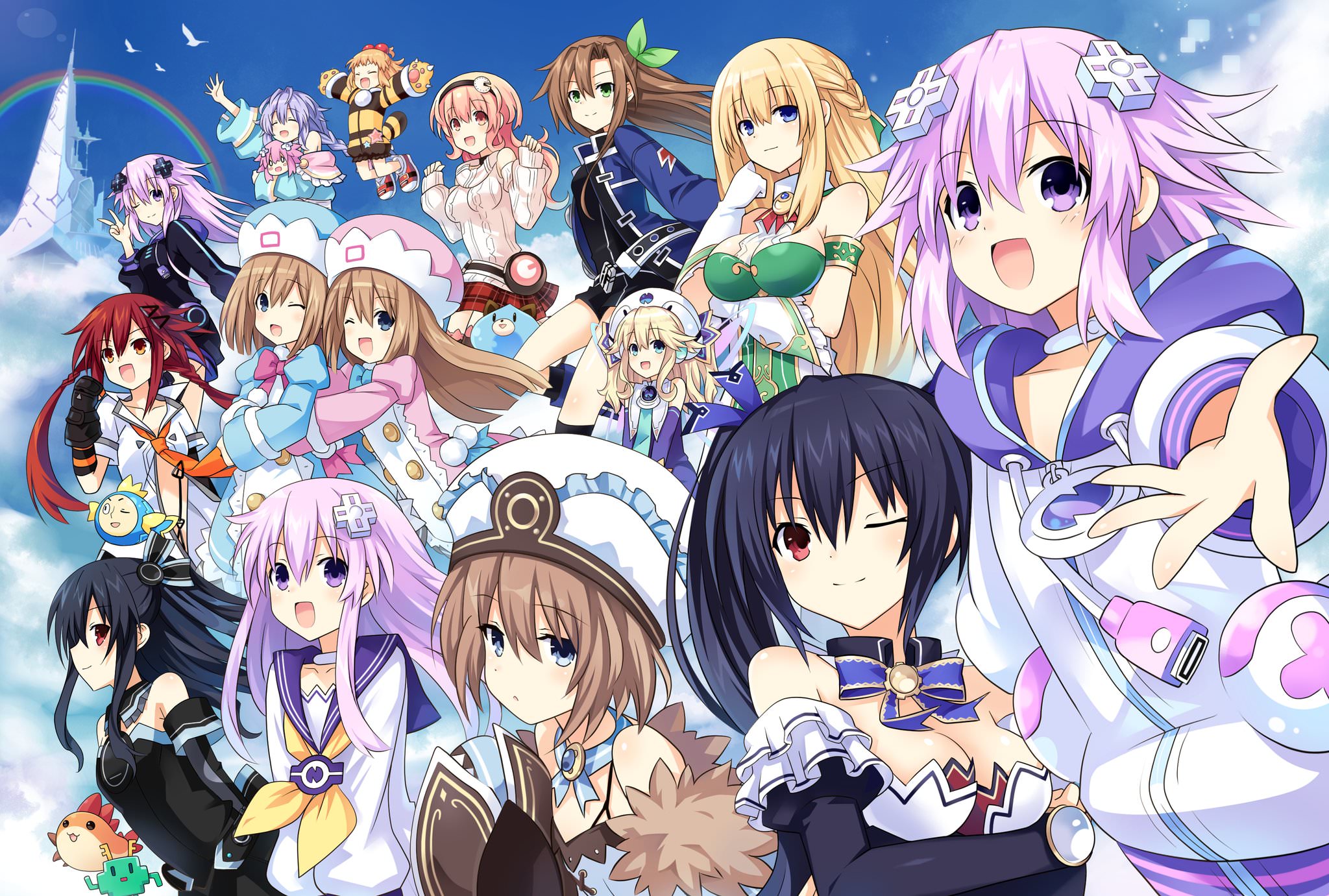 Hyperdimension Neptunia all Games&Anime