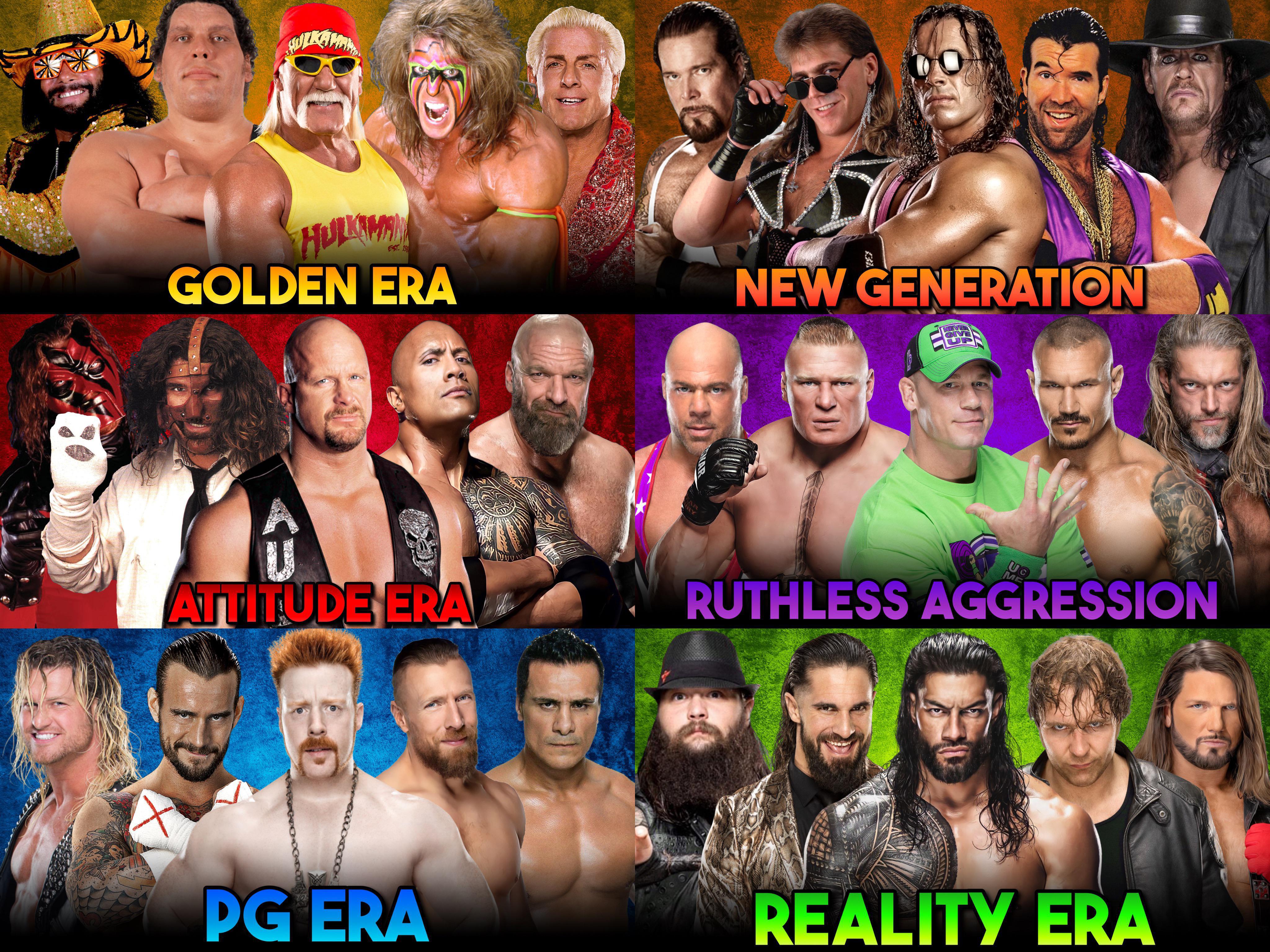 The Greatest WWE Eras Of All Time