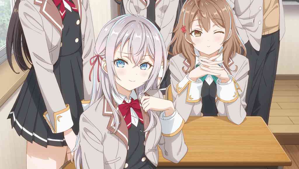 Female anime characters with white hair