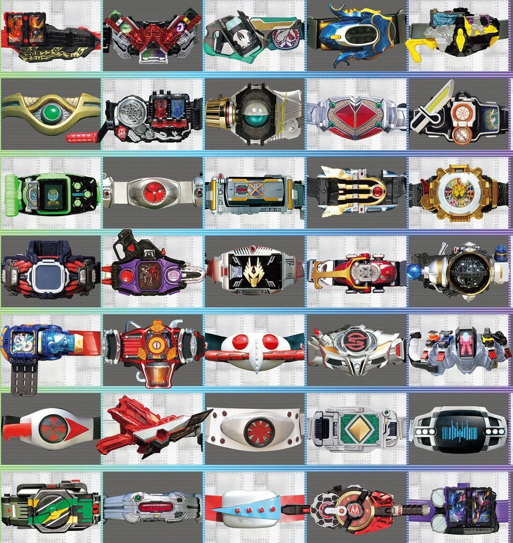 All Kamen Rider Transformation Gears