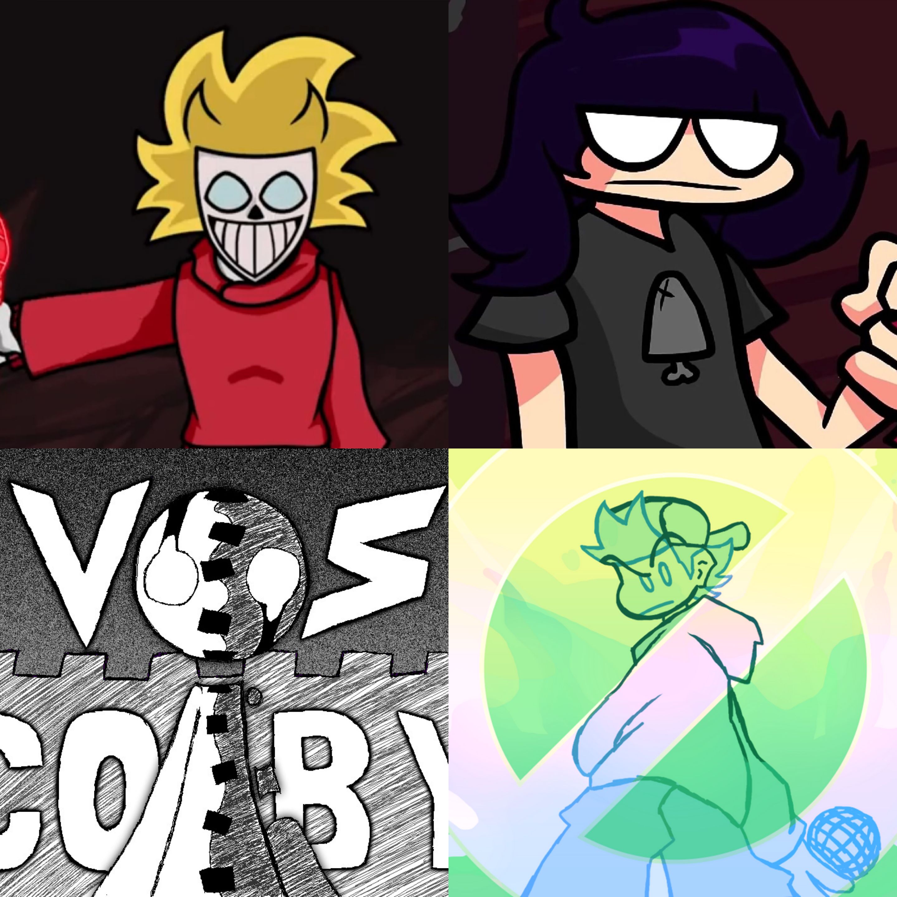 Fnf xred vs salmon vs coby vs older brother
