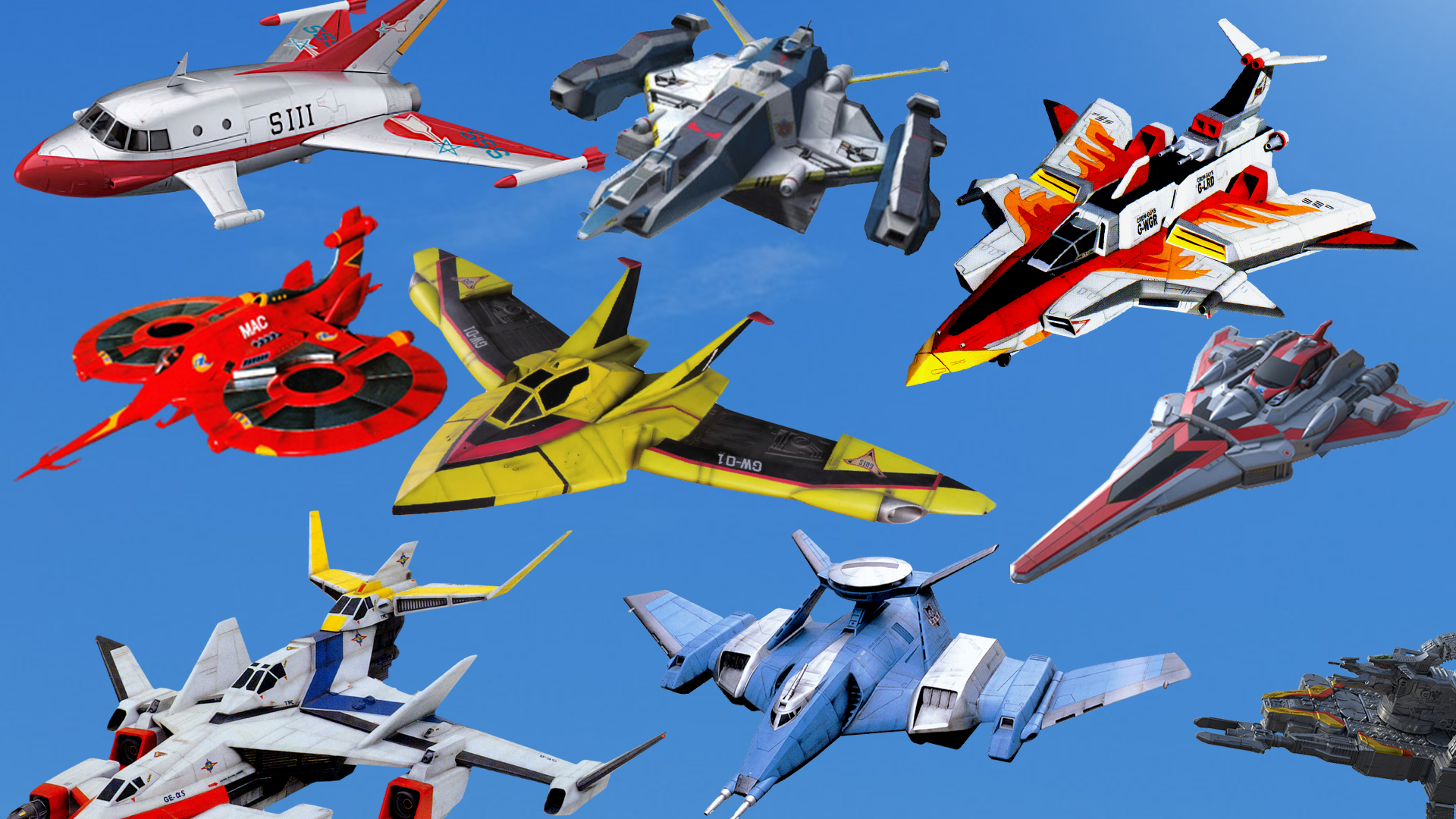 Ultraman Mechas (Aircraft/Jet/Space Ship/Robot)
