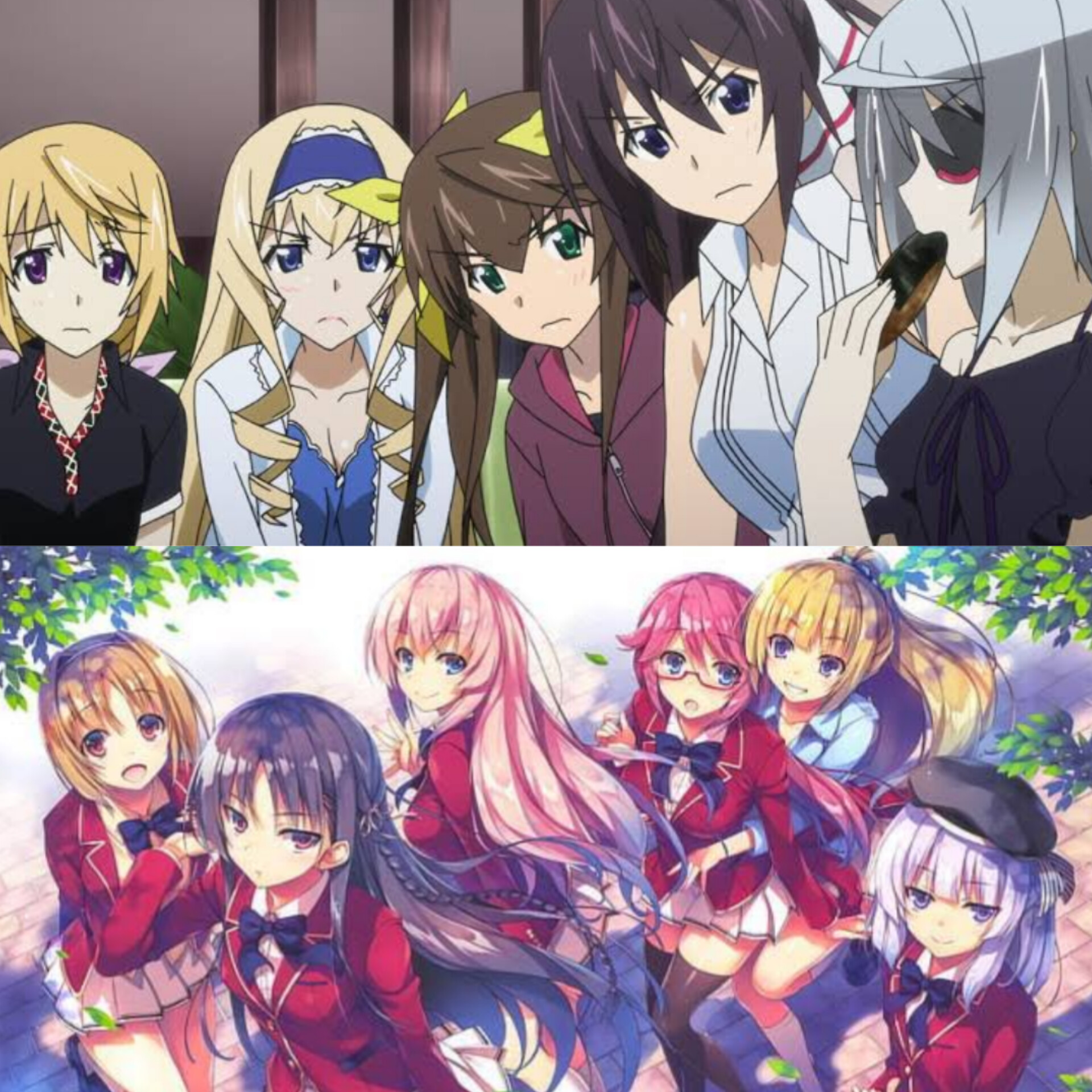 Classroom of elite vs Infinite Stratos Waifus