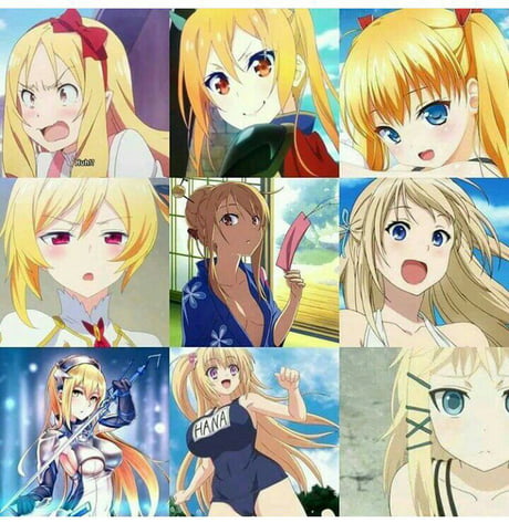 Blonde anime Waifus