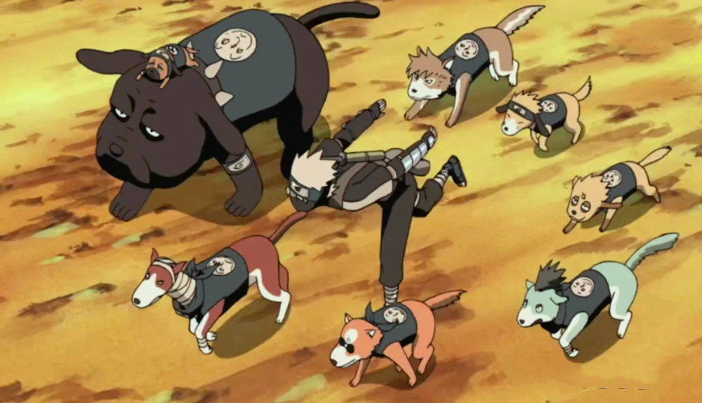 Ninja Dogs in Naruto