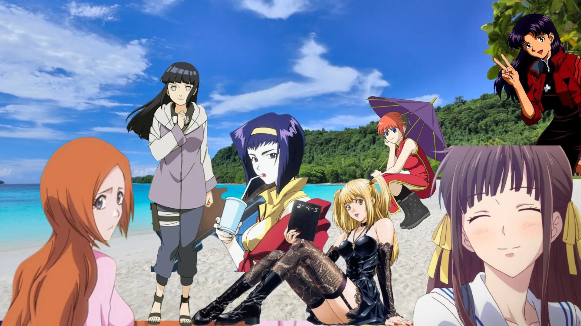 Early 2000s anime waifus