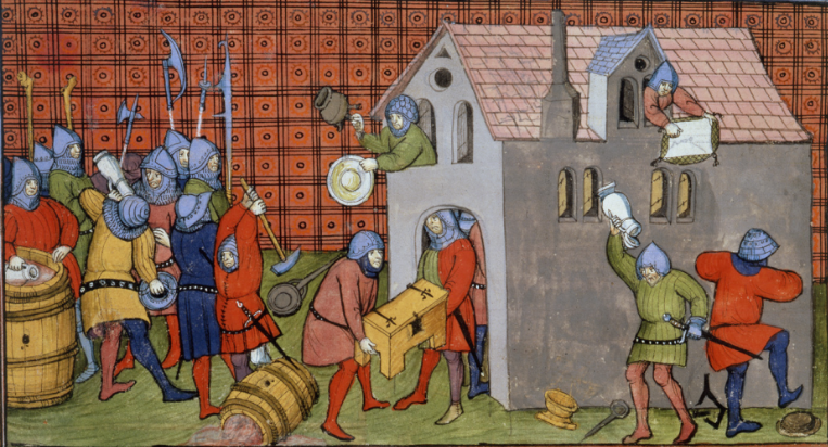 How did medieval armies survive foreign campaigns?