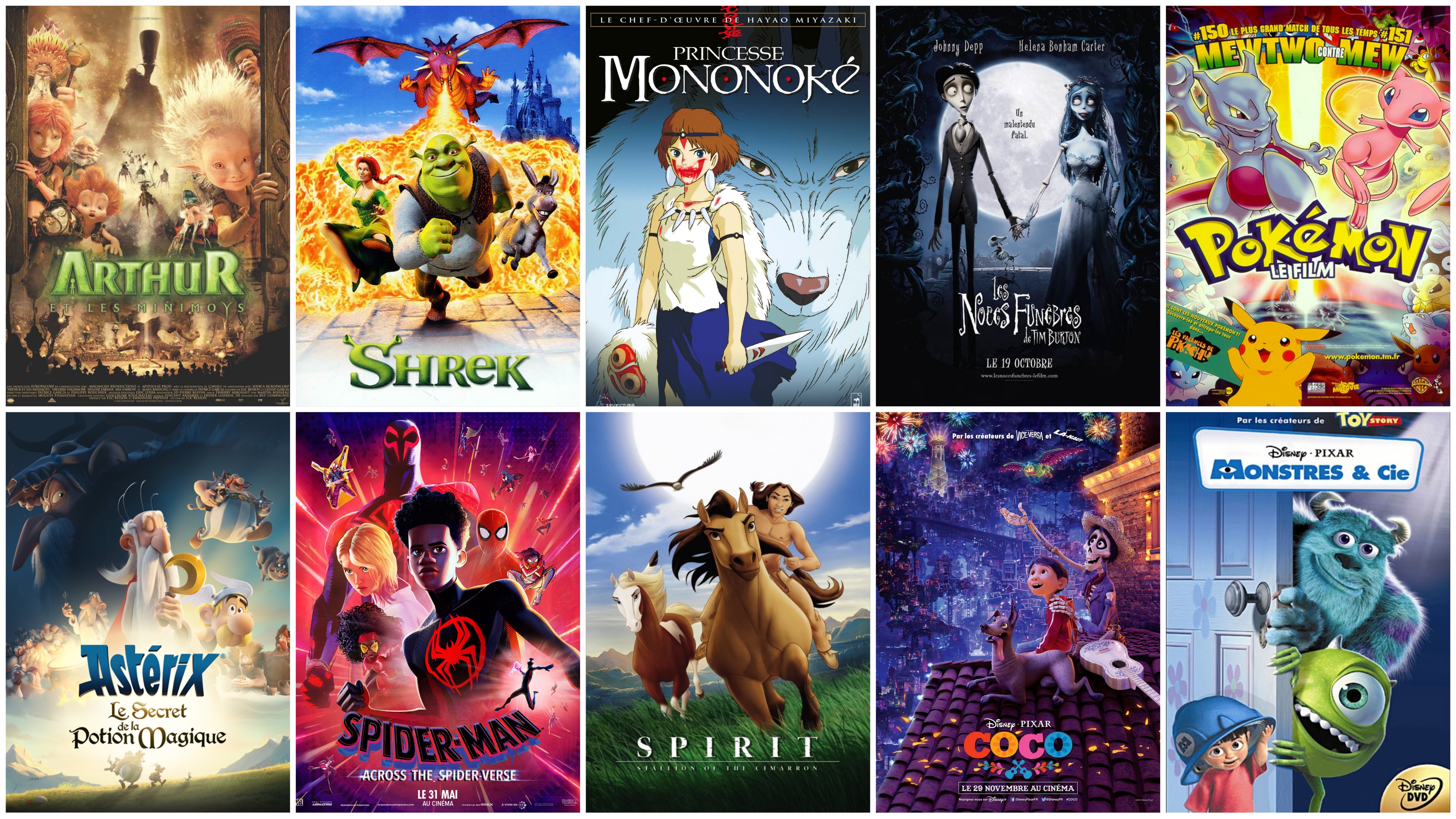 🎬 Meilleur film d'animation 🎬(Hors Disney)