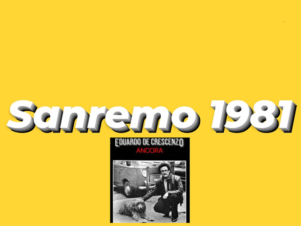 Miglior canzone Sanremo 1981