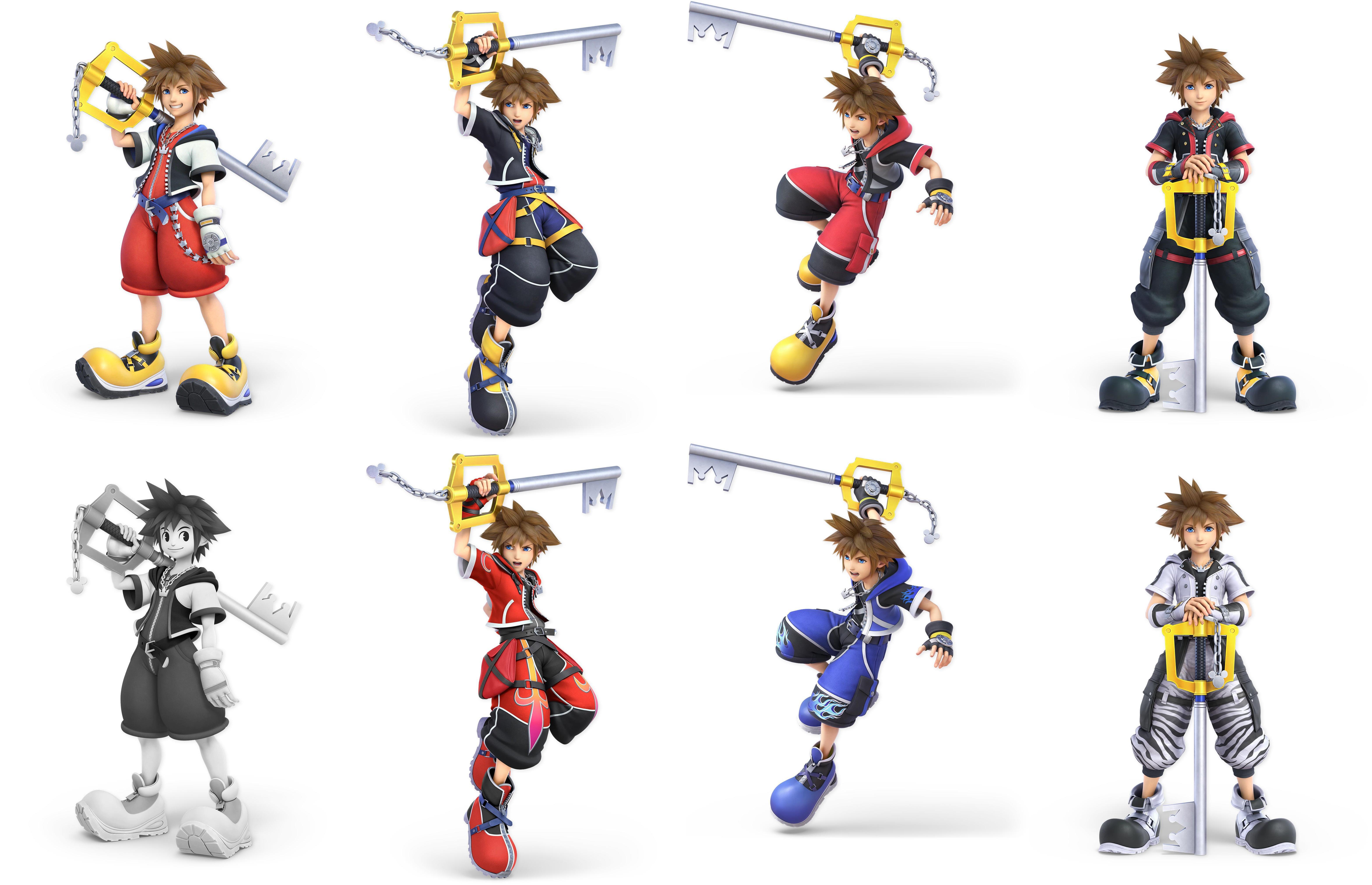 Kingdom Hearts All Sora Outfits
