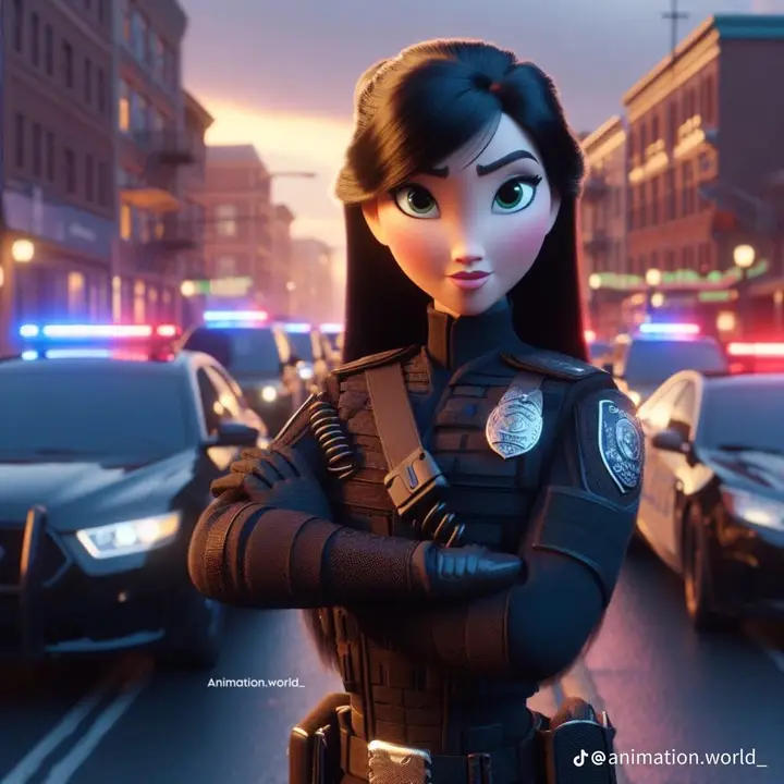 Princesse Disney en policière