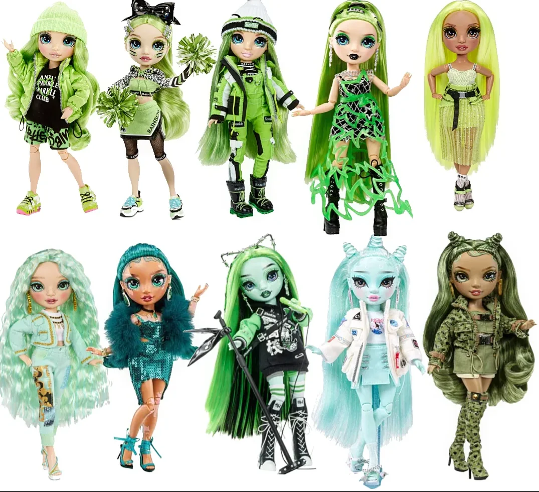 Green Rainbow High Dolls