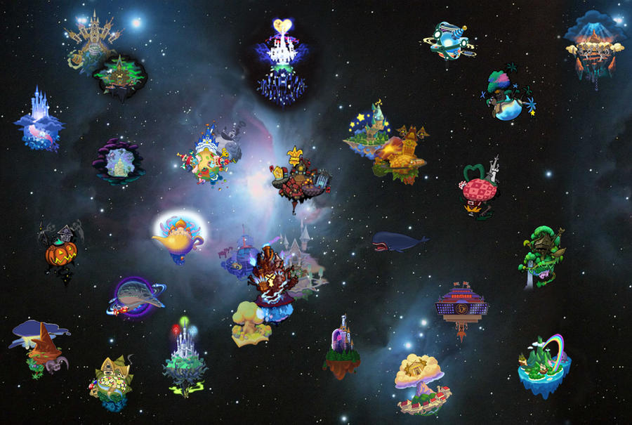 All Kingdom Hearts Worlds