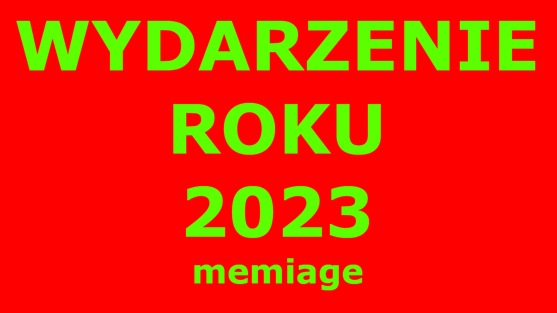 Wydarzenie roku 2023