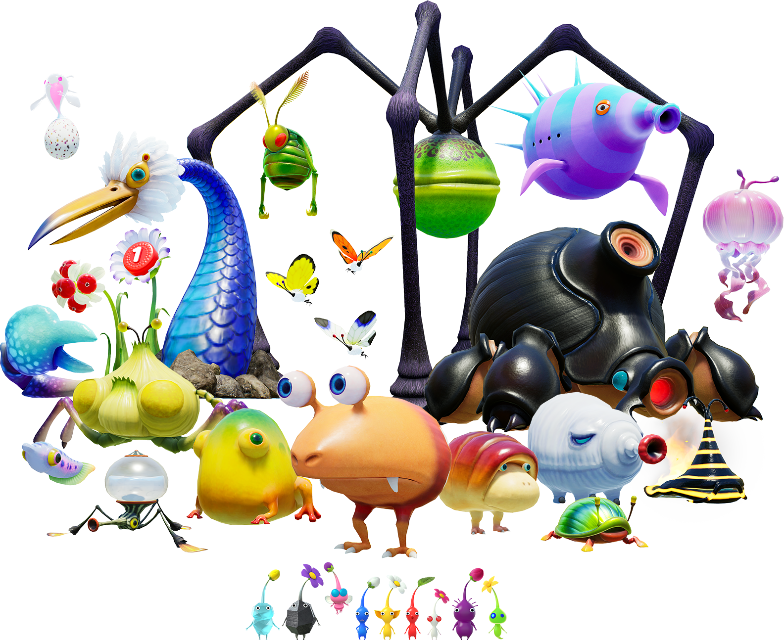 All Pikmin Enemies Up to Pikmin 4