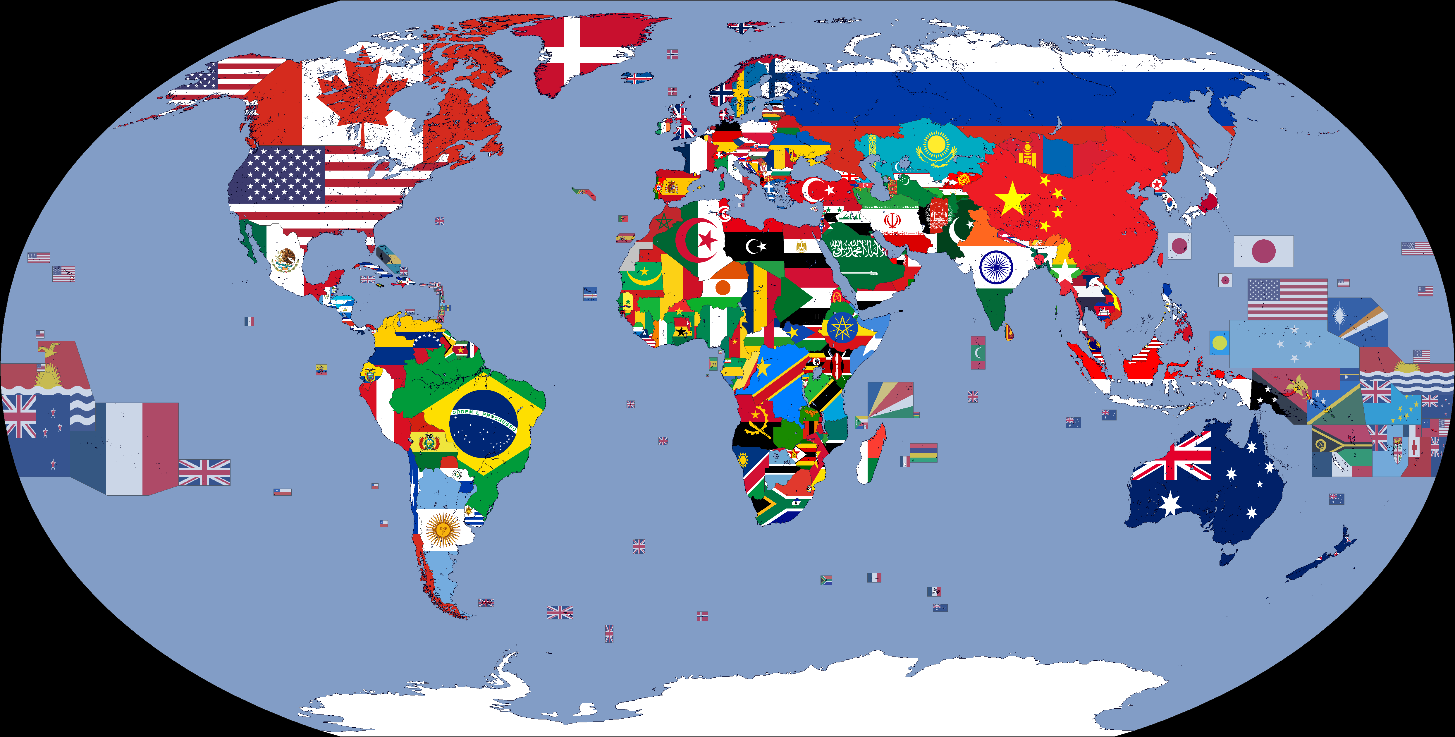 Countries and BR-State Flags