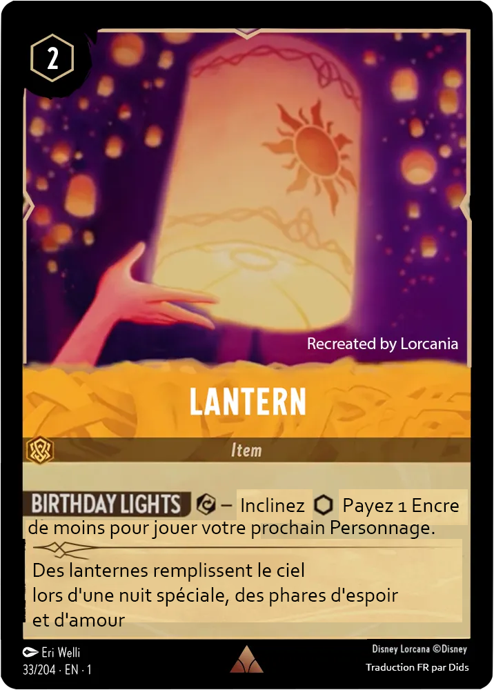 Cartes Lorcana Tournoi