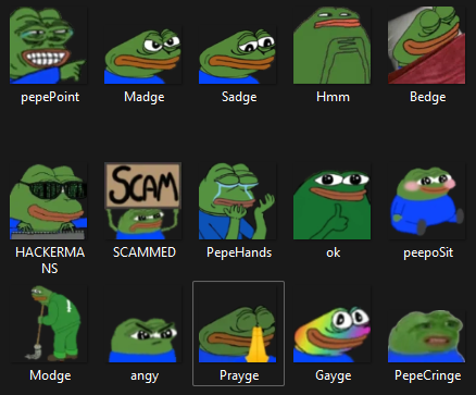 En iyi Pepe Emoteları