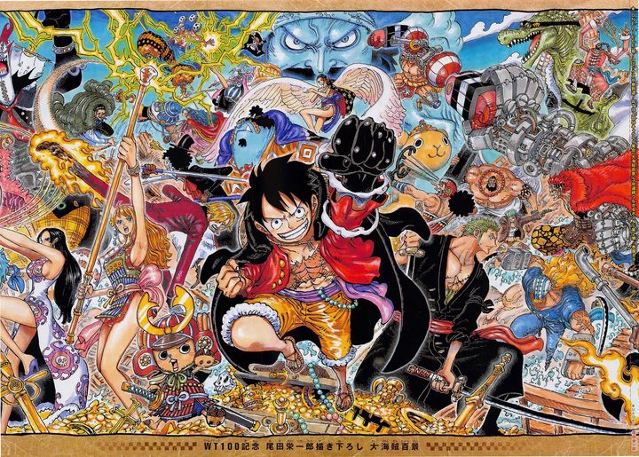 One piece color spreads