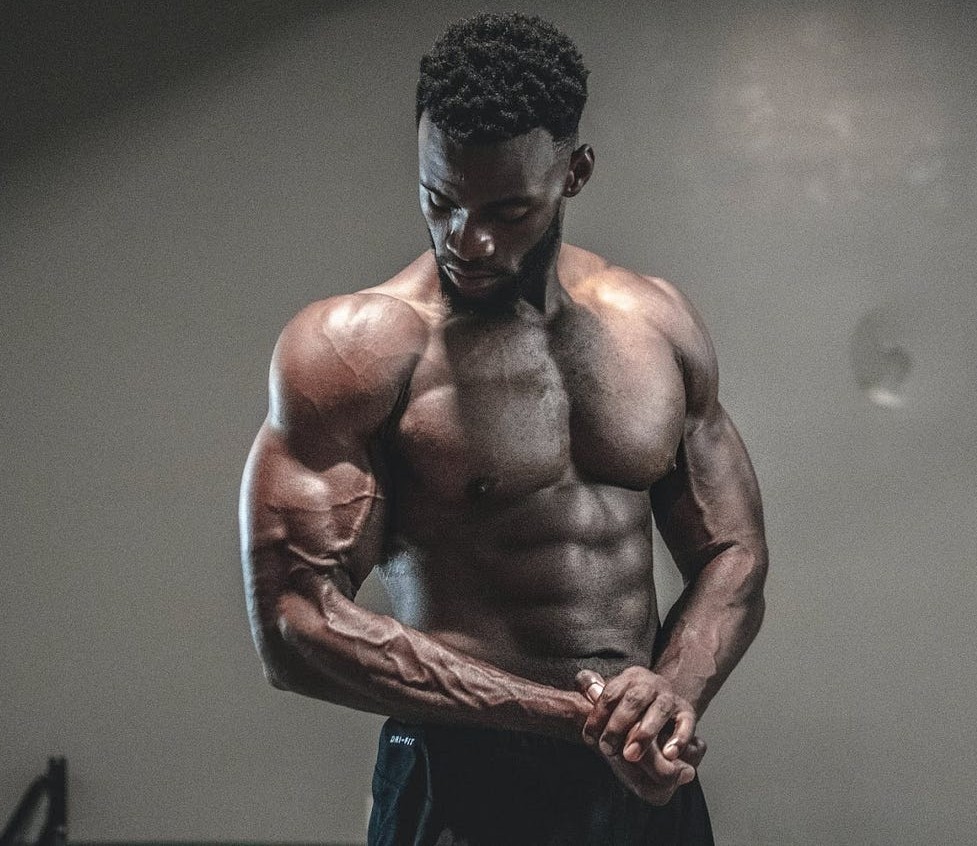 Which one has the strength to crush this black man with his fists?