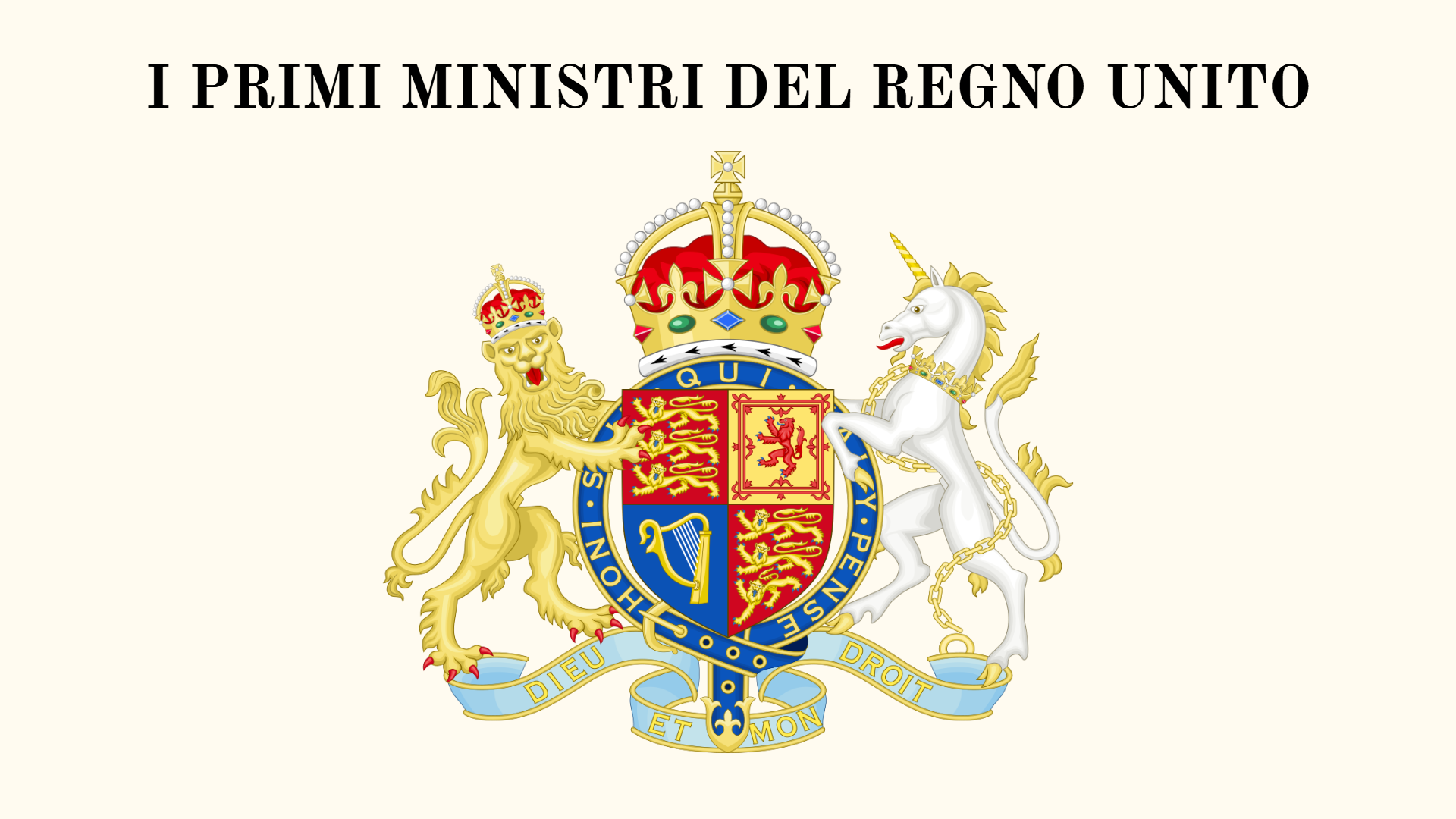 PRIMI MINISTRI DEL REGNO UNITO