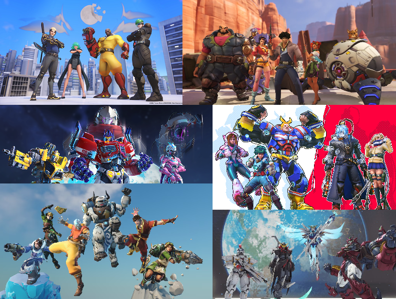 Overwatch 2's Collab Skins (Anime & TV series)