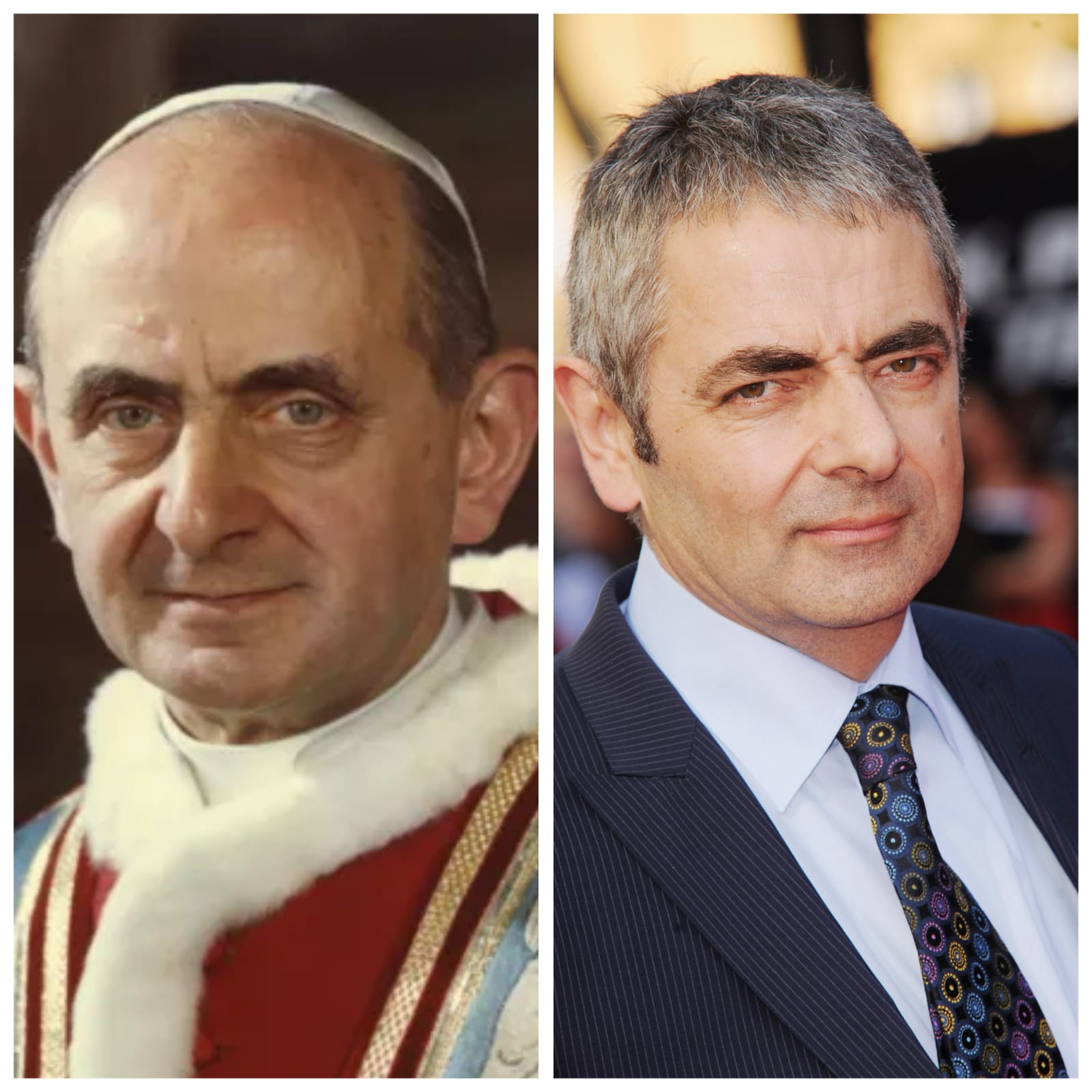 Pope Paul VI Looks Like Rowan Atkinson