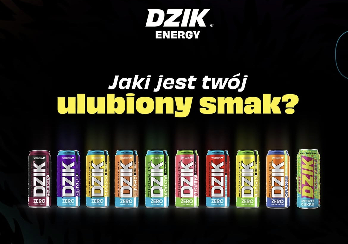 Najlepszy smak DZIK energy