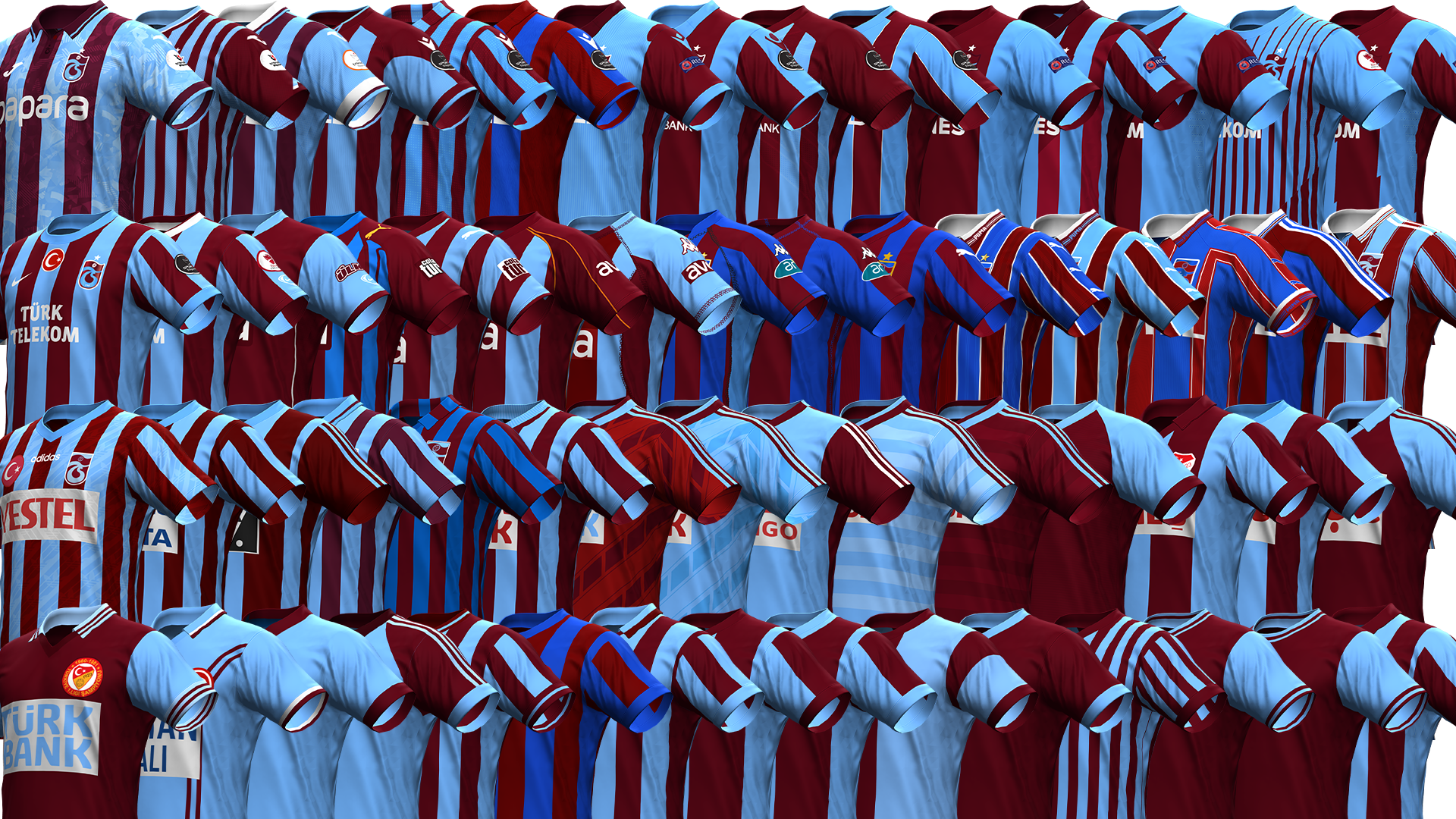 Trabzonspor Tüm İç sahaları (128'li Round Seçin!) 1967-Günümüz
