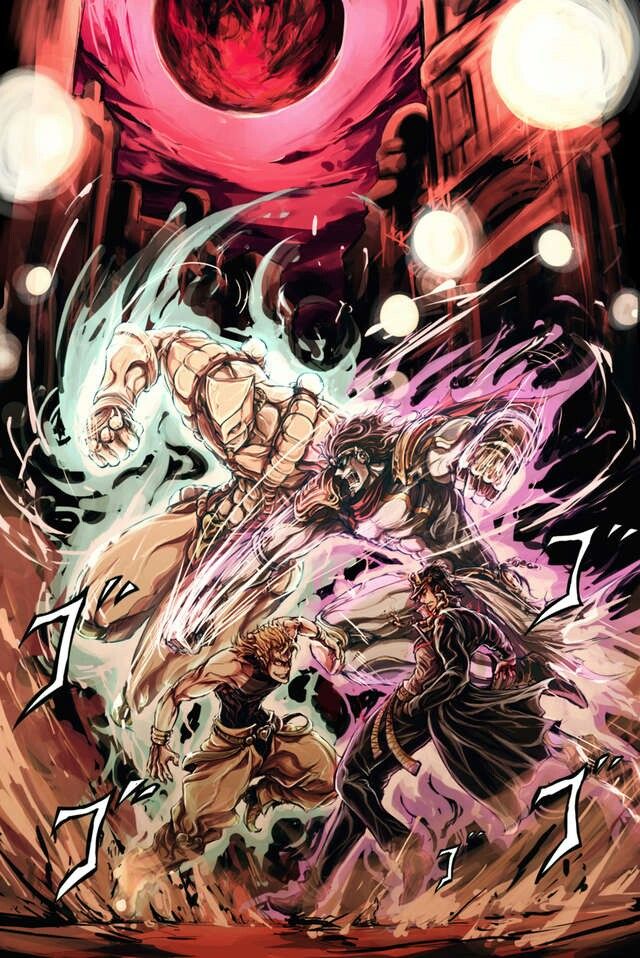 ฉากต่อสู้ในเรื่อง Jojo blizzard adventure ที่คุณชอบมากที่สุด