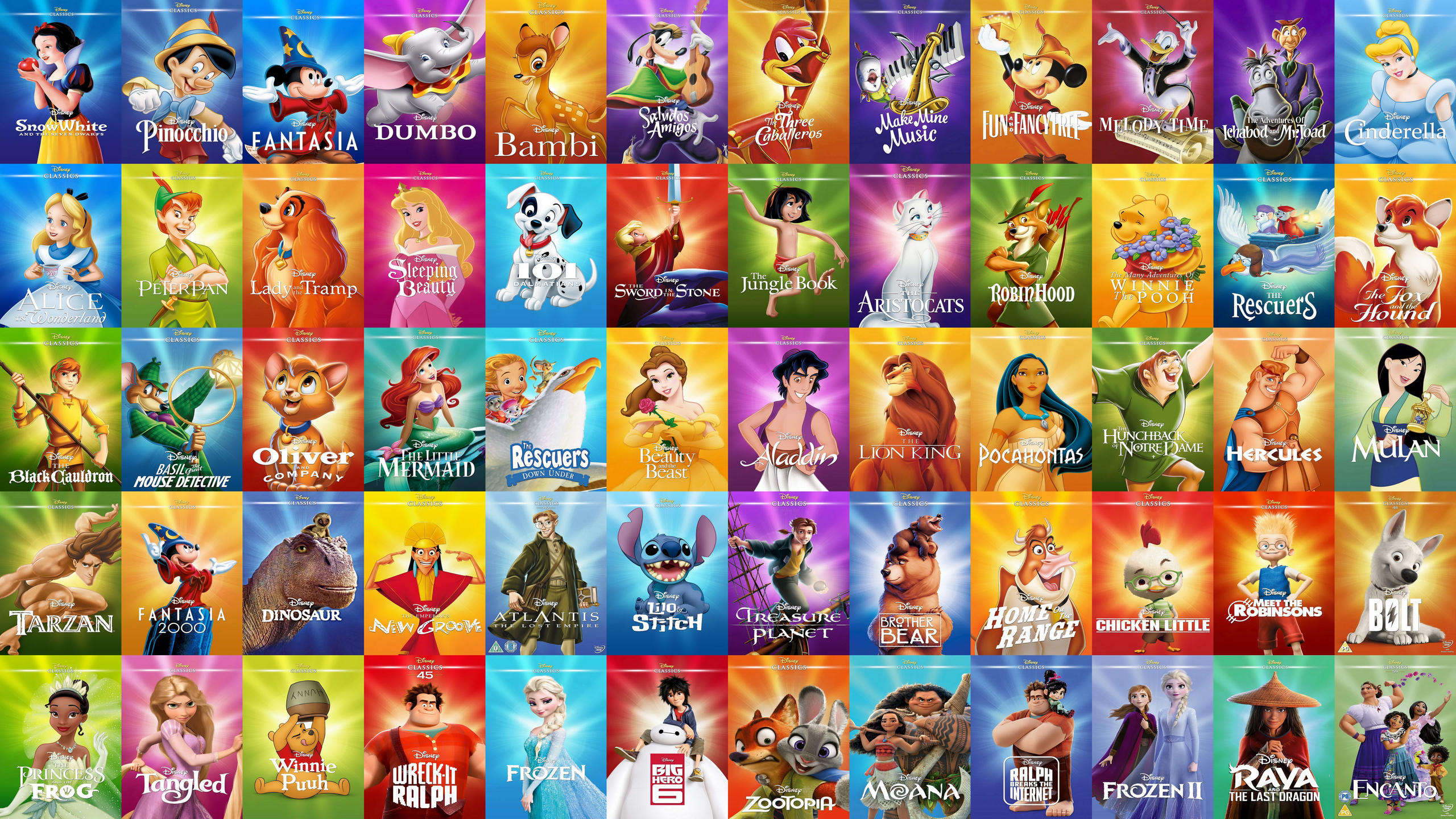 All Characters in Disney Classics