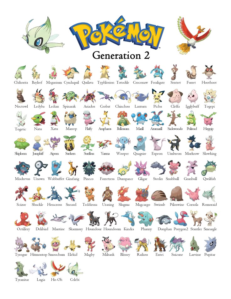 Gen 2 Pokémon