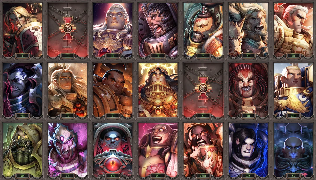 Warhammer 40k primarchs pre corruption or death