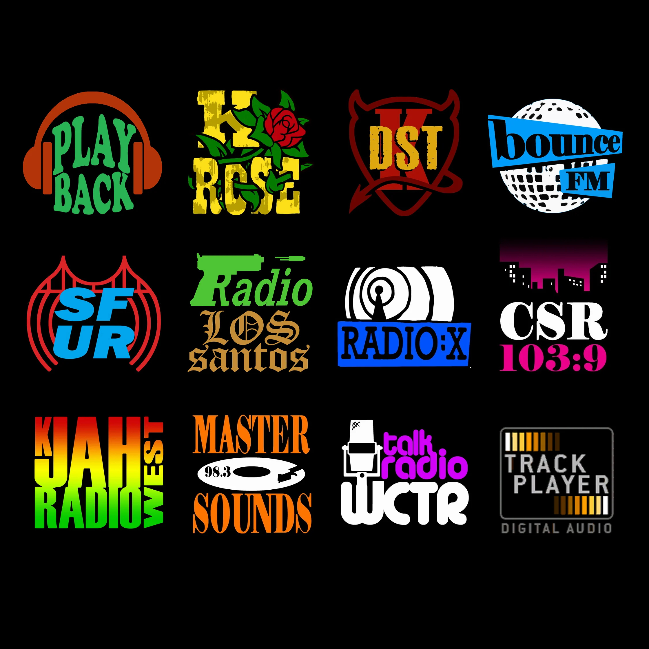 GTA:SA Radios Soundtracks