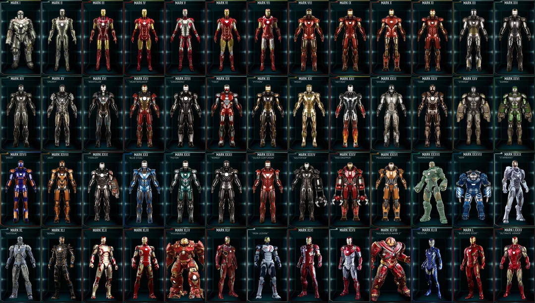MCU Iron Man Armors